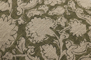 Floral Green Pillow