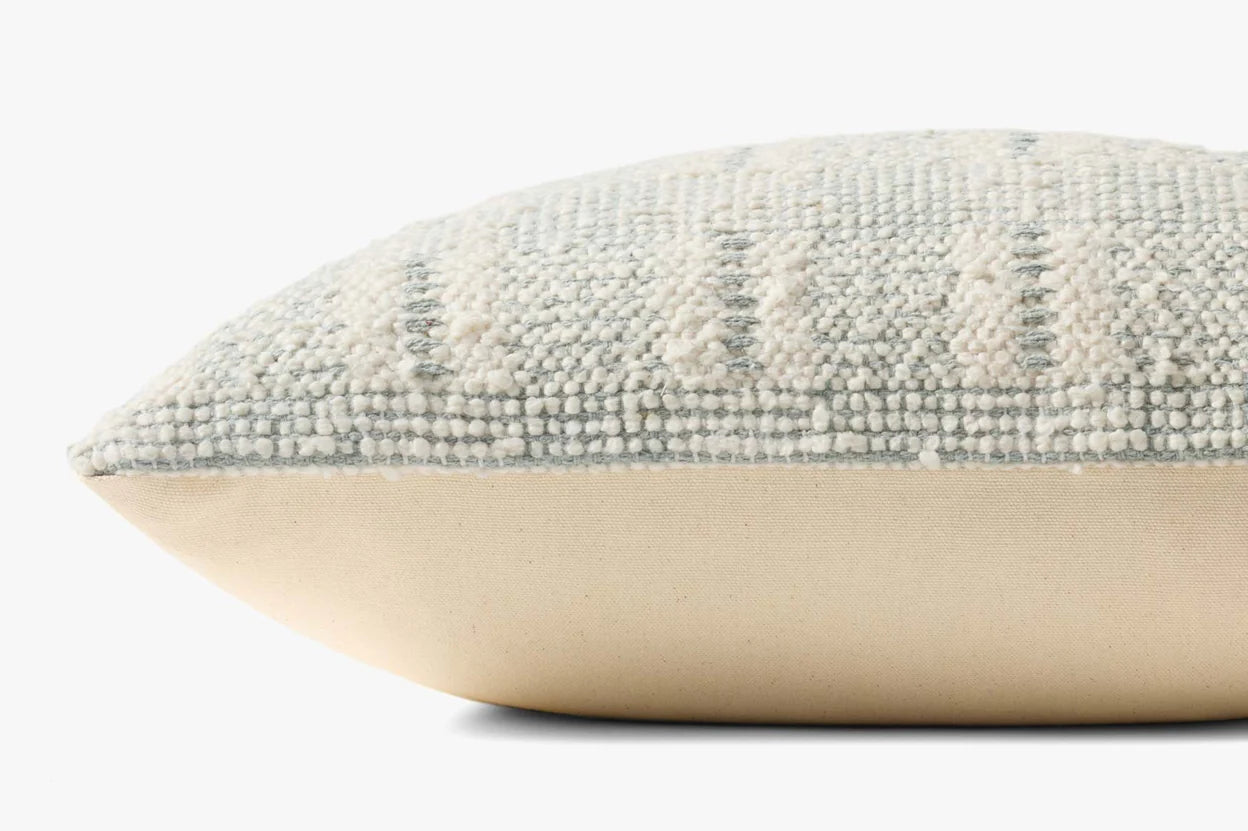 Seaglass Check Textured Pillow