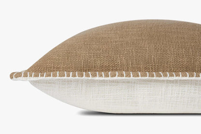 Taupe Stitched Seam Pillow