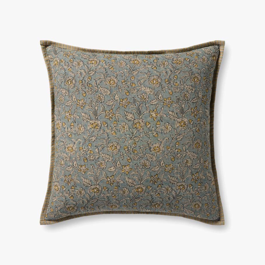 Floral Light Blue / Multi Pillow