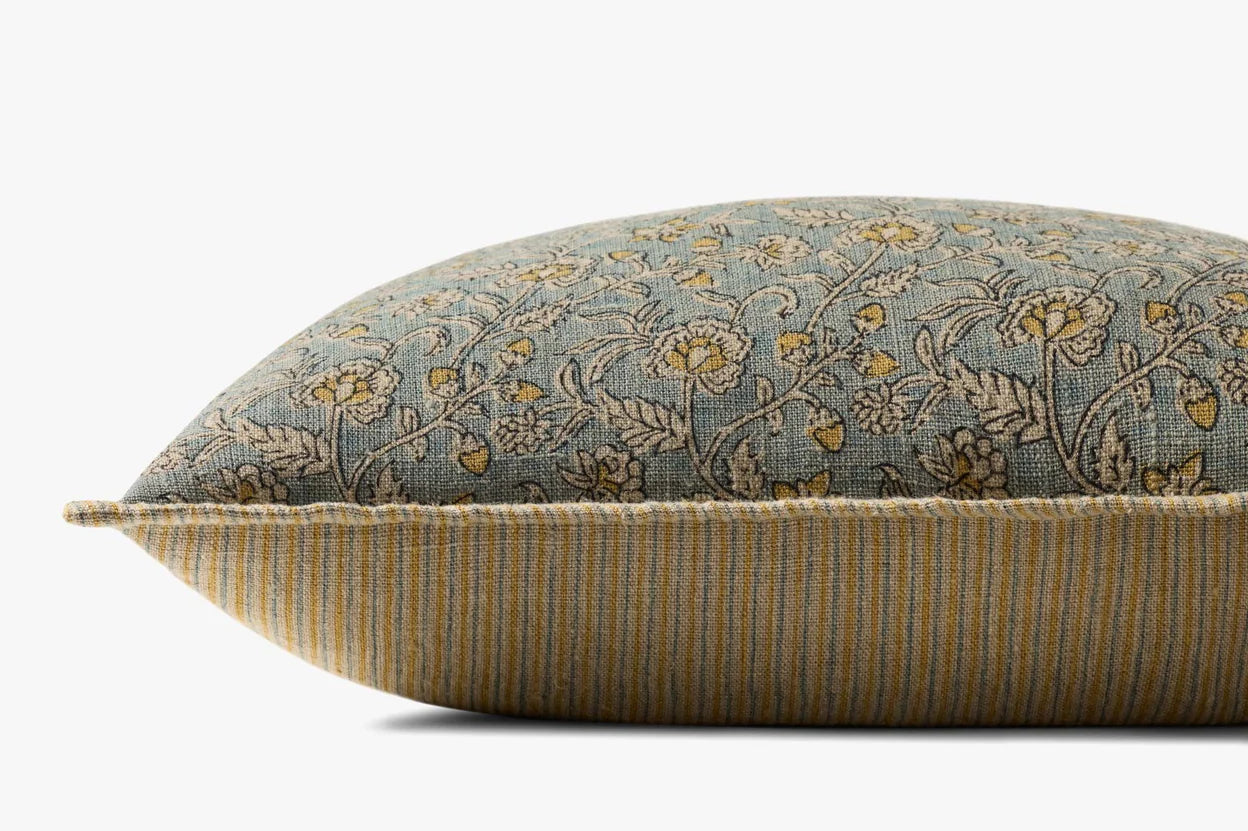 Floral Light Blue / Multi Pillow