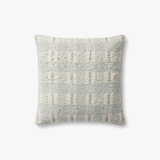 Seaglass Check Textured Pillow