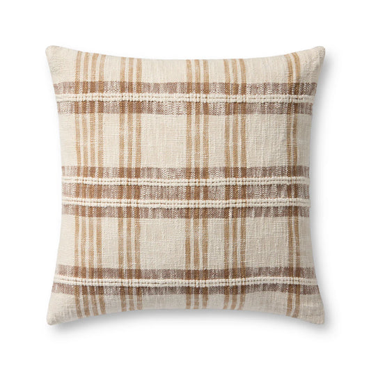 Check Tan / Multi Pillow