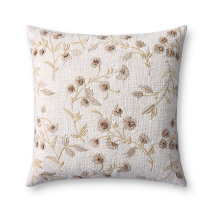 Vintage Vine Embroidered Pillow