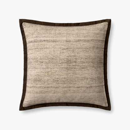 High End Ivory / Brown Pillow